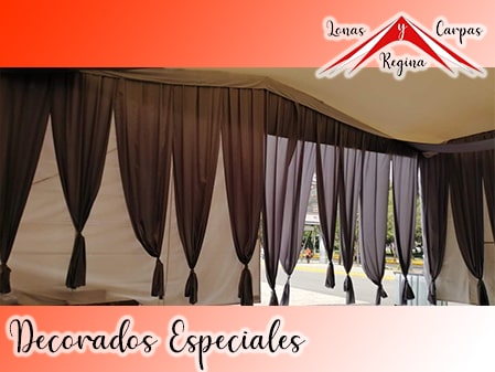 carpa decorada con cielo